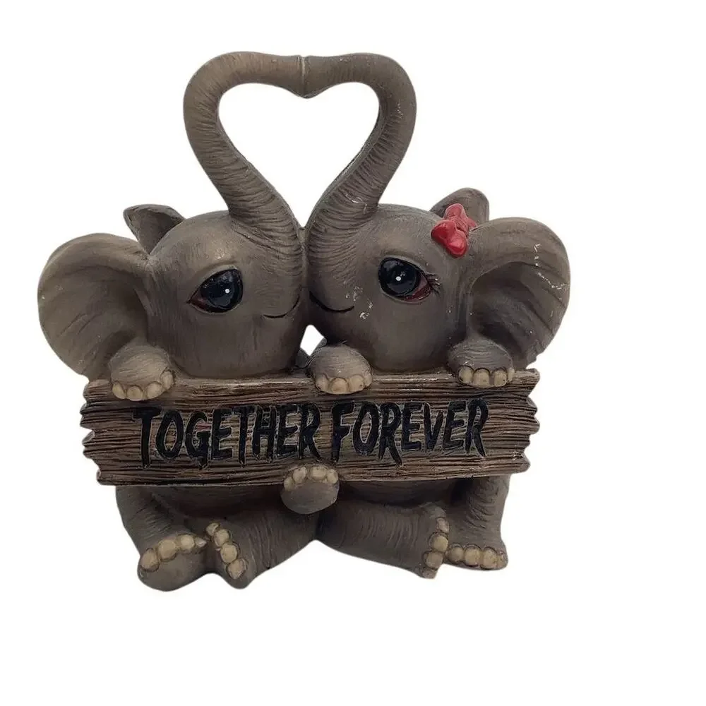Loving‎ Elephant Couple Figurine 